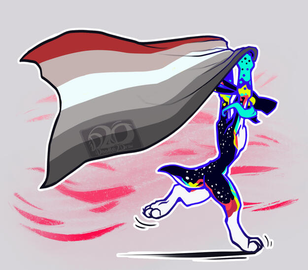 RABIES [OC @ me] flag: rabies pride (joke)